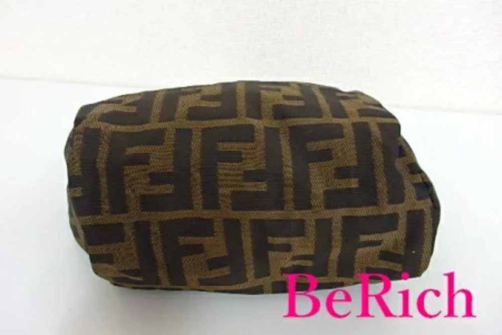 Fendi Brown Bag Canvas Zucca Tote Handbag Leather Black Brown Black - Picture 3 of 6